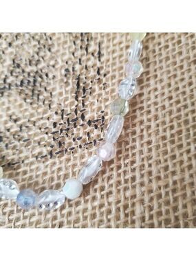 Handmade Iridescent Unicorn Multicolor Beaded Necklace Lightweight